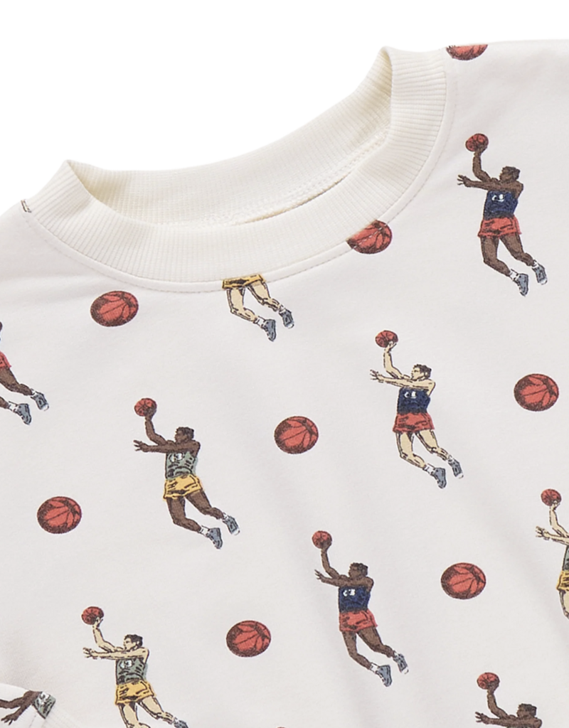 Pink Chicken Play Sweatshirt Basketball