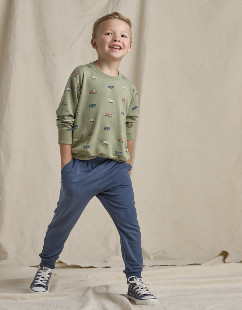 Pink Chicken Play Sweatshirt Trucks