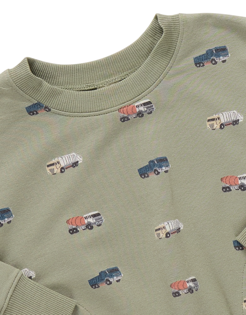 Pink Chicken Play Sweatshirt Trucks