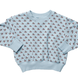 Pink Chicken Play Sweatshirt Cherries