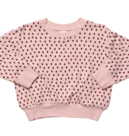 Pink Chicken Play Sweatshirt Mini Ladybugs