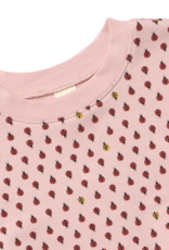 Pink Chicken Play Sweatshirt Mini Ladybugs