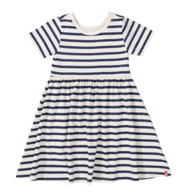 Pink Chicken Sunny Dress Navy Stripe