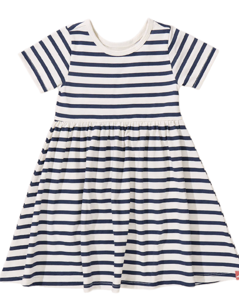 Pink Chicken Sunny Dress Navy Stripe