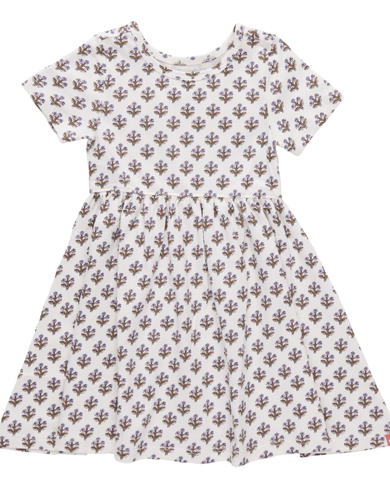 Pink Chicken Sunny Dress Mini Lavender Block Floral