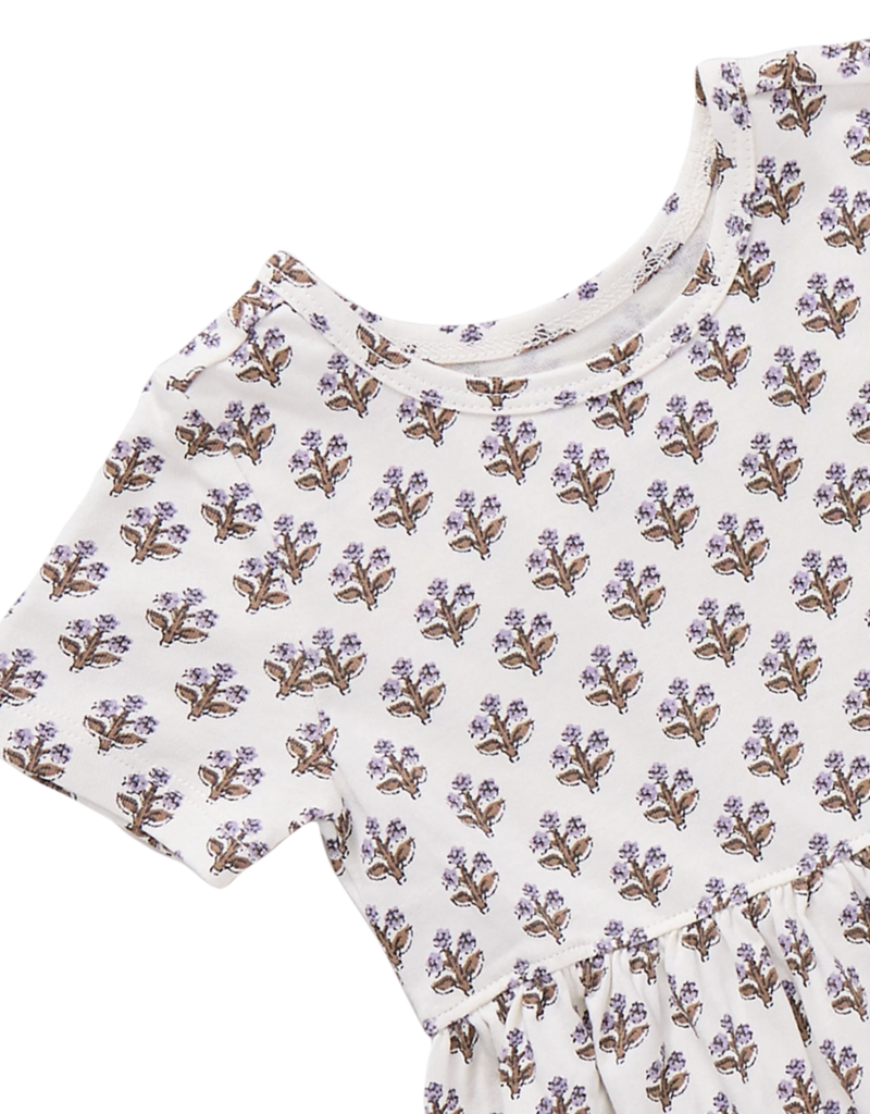 Pink Chicken Sunny Dress Mini Lavender Block Floral