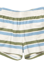 Pink Chicken Sandbox Short Green Blue Stripe