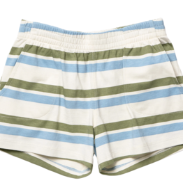 Pink Chicken Sandbox Short Green Blue Stripe