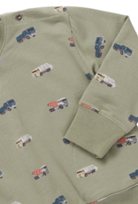 Pink Chicken Baby Jax Jogger Set Dump Trucks
