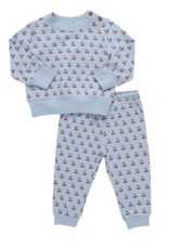 Pink Chicken Baby Jax Jogger Set Cherries
