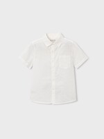 Mayoral SALE. Linen White S/S Shirt