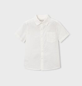 Mayoral SALE. Linen White S/S Shirt