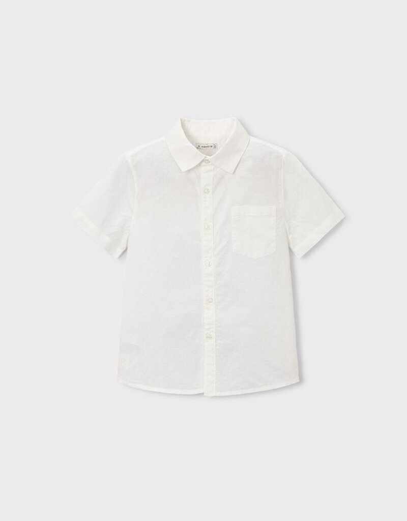 Mayoral Linen White S/S Shirt