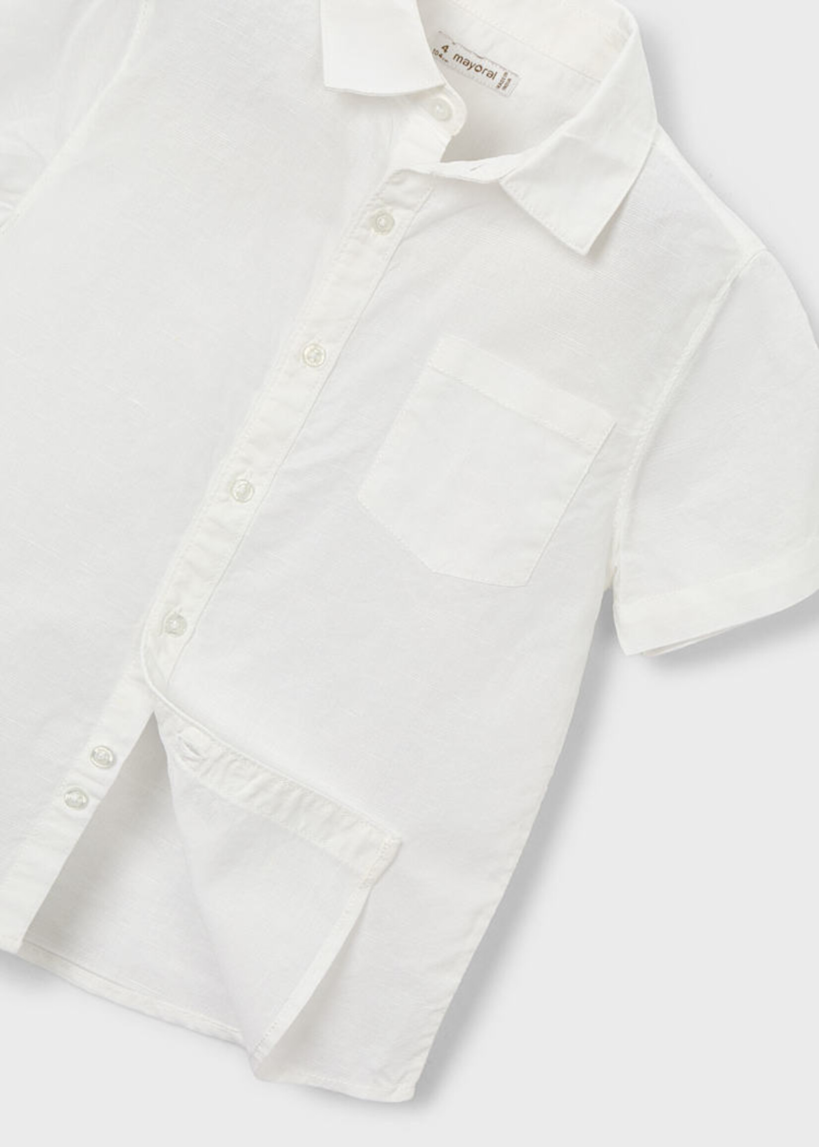 Mayoral Linen White S/S Shirt