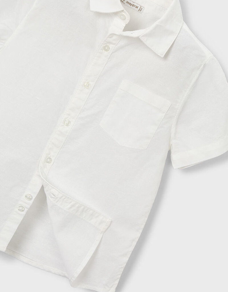 Mayoral Linen White S/S Shirt