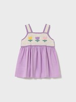Mayoral SALE. Baby Girl Lilac Crochet Dress