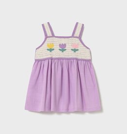 Mayoral Baby Girl Lilac Crochet Dress