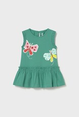 Mayoral Baby Girl Emerald Butterfly Print Dress