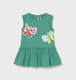 Mayoral Baby Girl Emerald Butterfly Print Dress