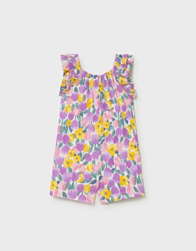 Mayoral Baby Girl Lilac Print Jumpsuit