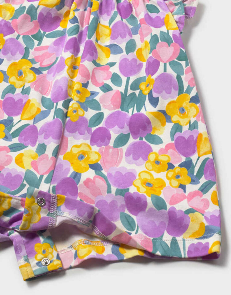 Mayoral Baby Girl Lilac Print Jumpsuit