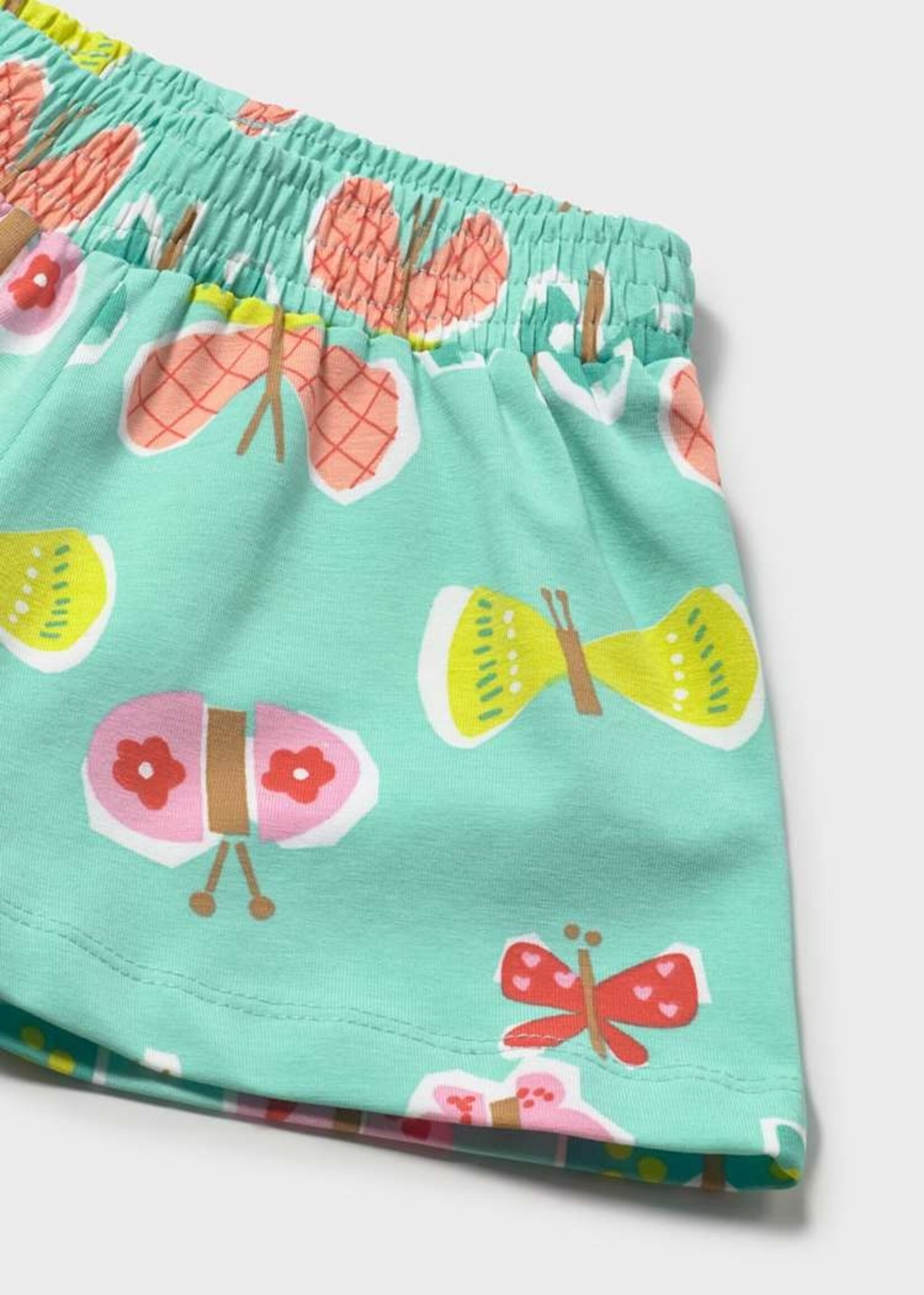 Mayoral Baby Girl Turquoise Shorts w/Butterfly