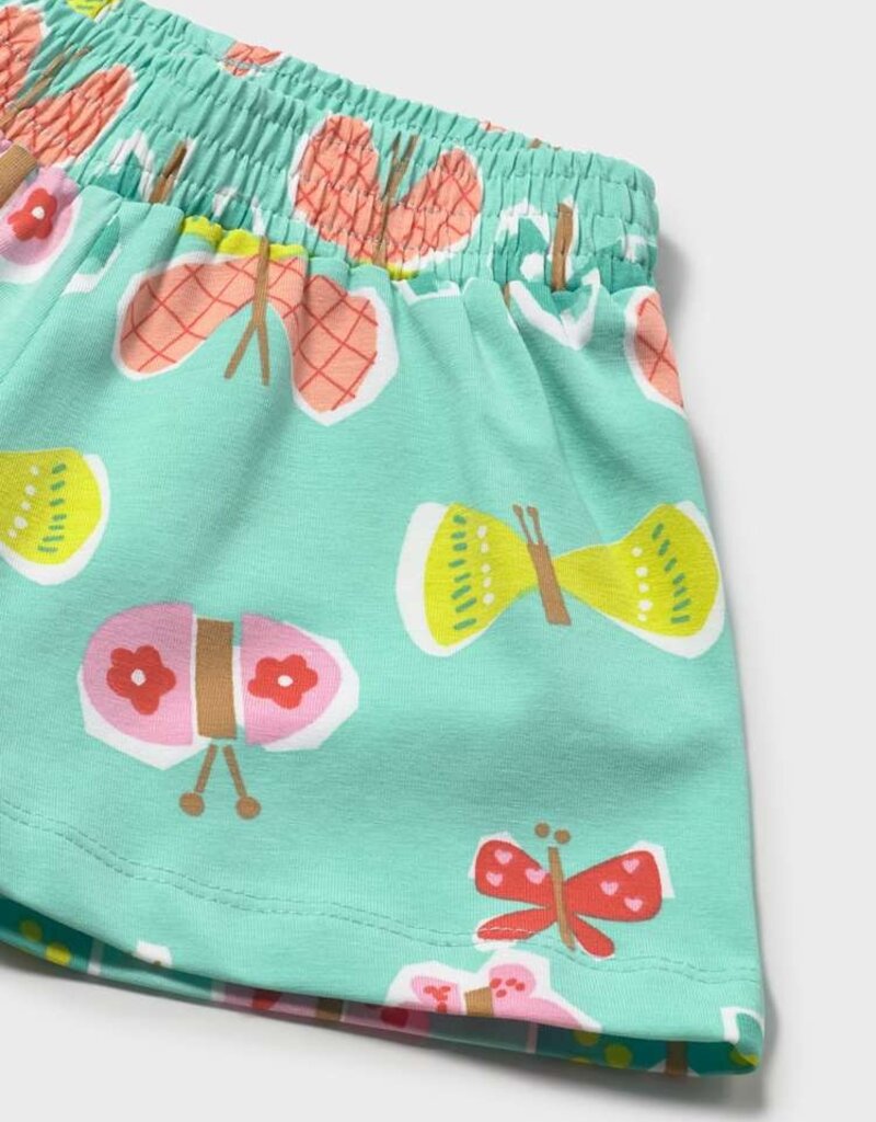 Mayoral Baby Girl Turquoise Shorts w/Butterfly