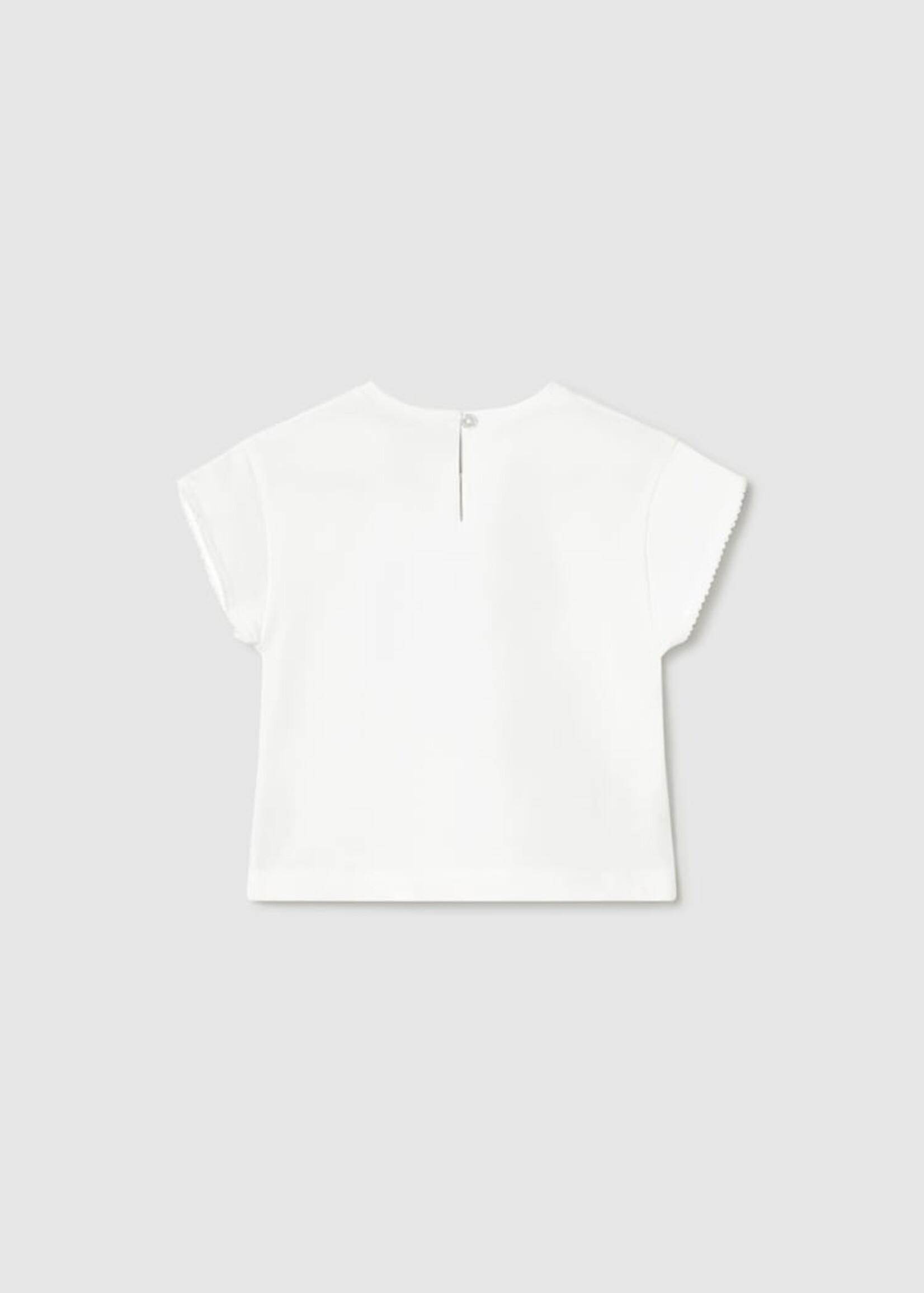 Mayoral Baby Girl S/S White Tee w/Butterfly