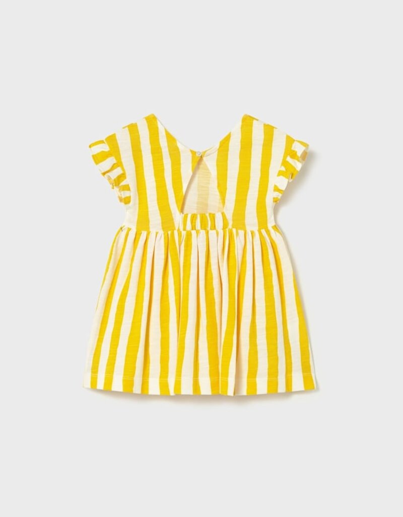 Mayoral Baby Girl Yellow Stripe Dress