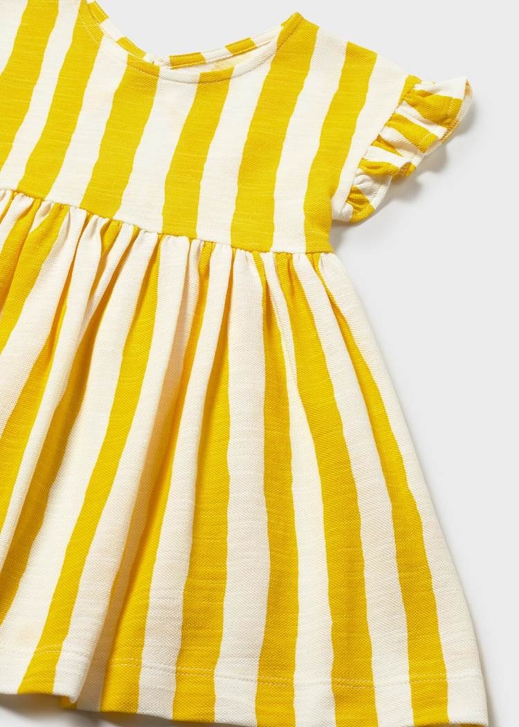 Mayoral Baby Girl Yellow Stripe Dress