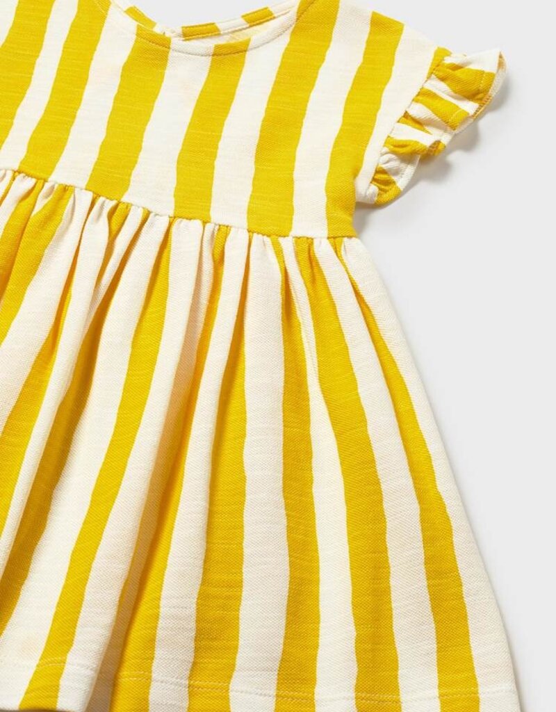 Mayoral Baby Girl Yellow Stripe Dress