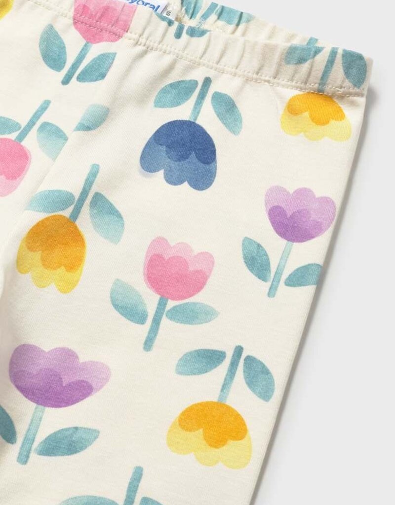 Mayoral Baby Girl Lilac Tulip Print Leggings