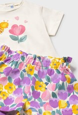 Mayoral Baby Girl 3pc Lilac Short Set