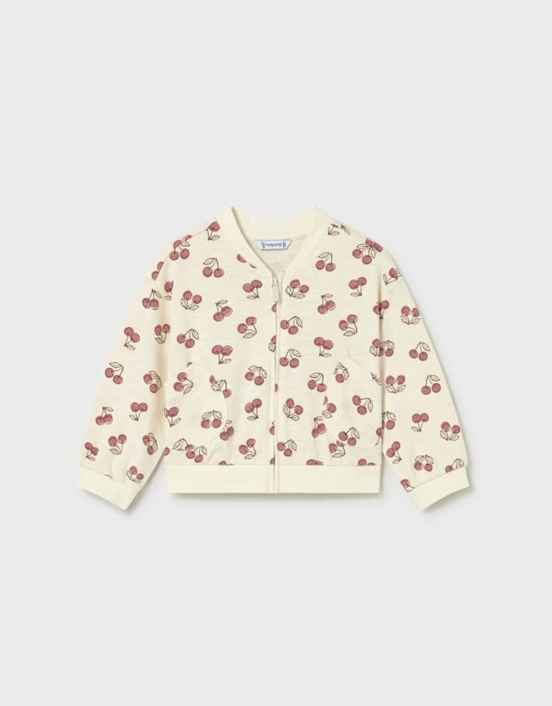 Mayoral Baby Girl Blush 3pc Track Suit w/Cherry Print