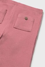 Mayoral Baby Girl Blush Ribbed Flare Leggings