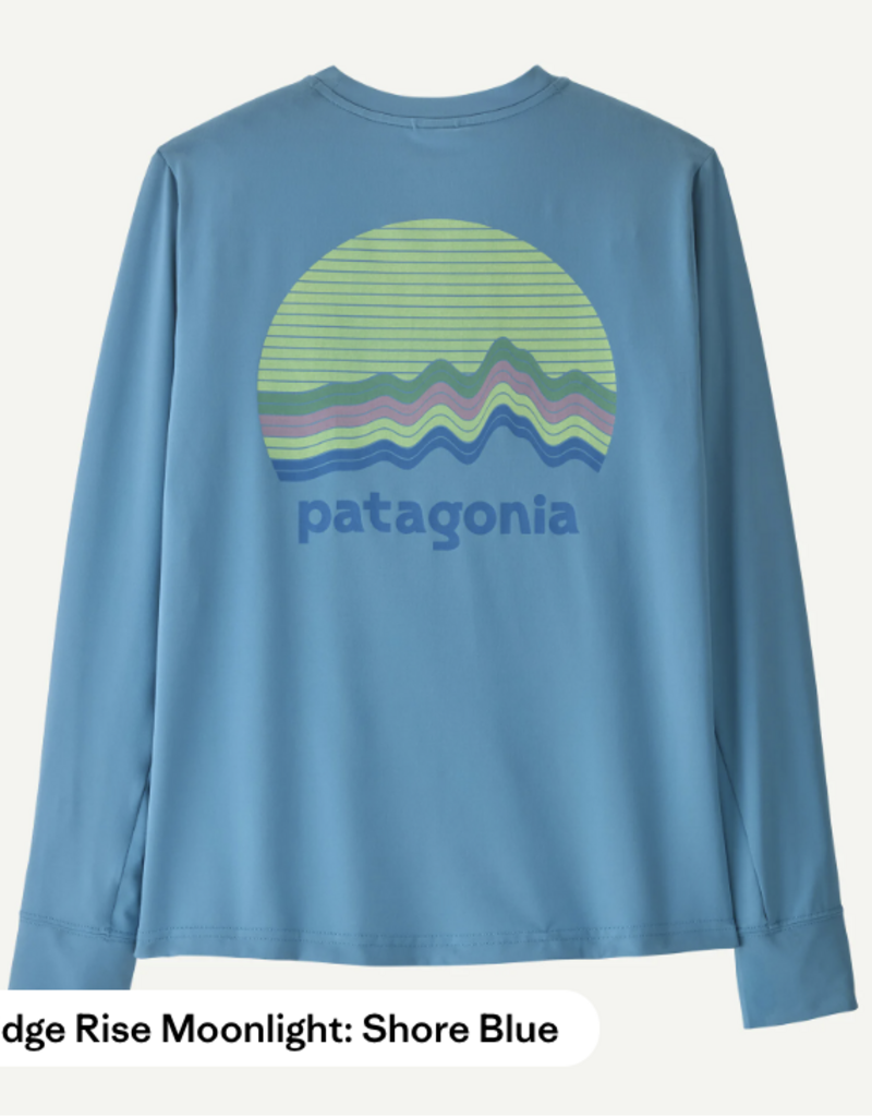 Patagonia K's L/S Cap SW T-Shirt Ridge Rise Moonlight: Shore Blue RMSB