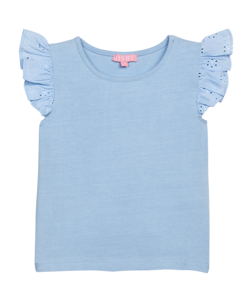 Bisby Eyelet Tank Light Blue