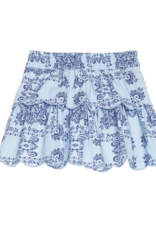 Bisby Two Tiered Skort Boho Blue