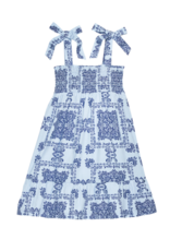 Bisby Wide Strap Lucy Dress Boho Blue