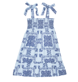 Bisby Wide Strap Lucy Dress Boho Blue