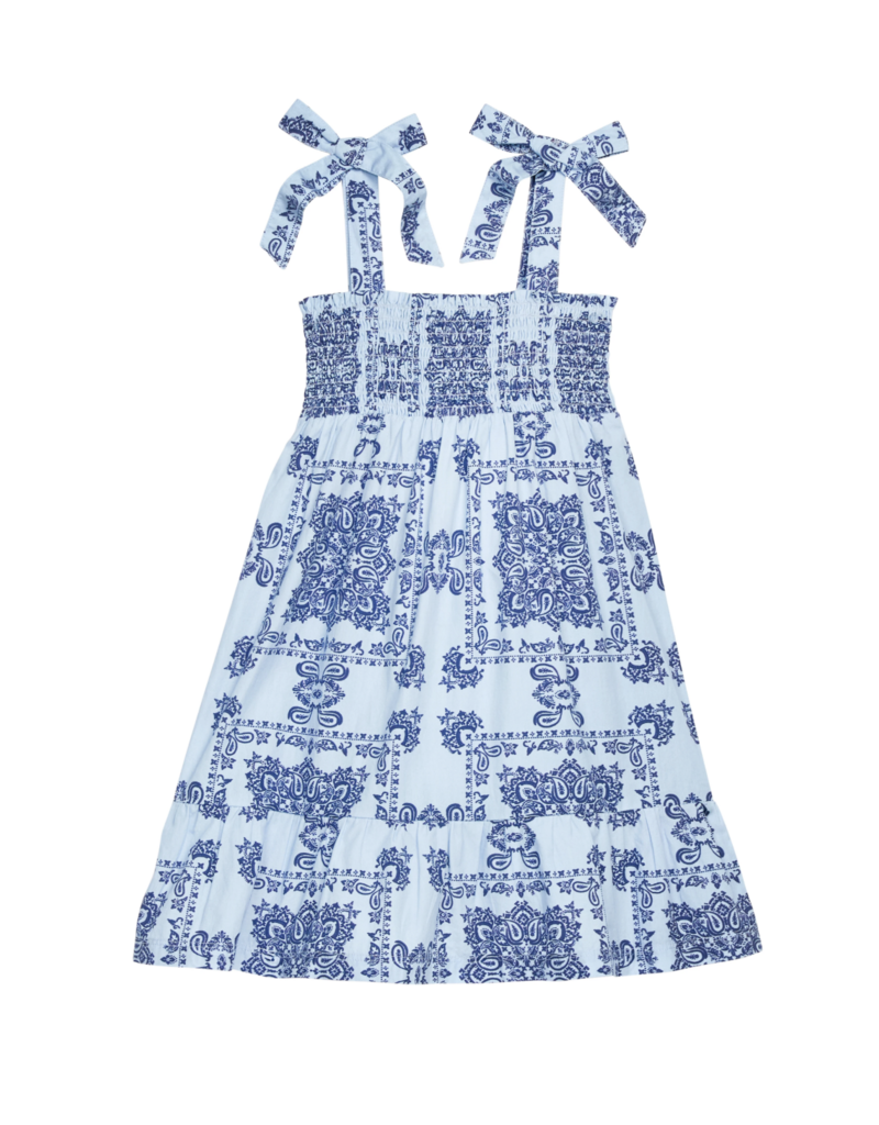Bisby Wide Strap Lucy Dress Boho Blue