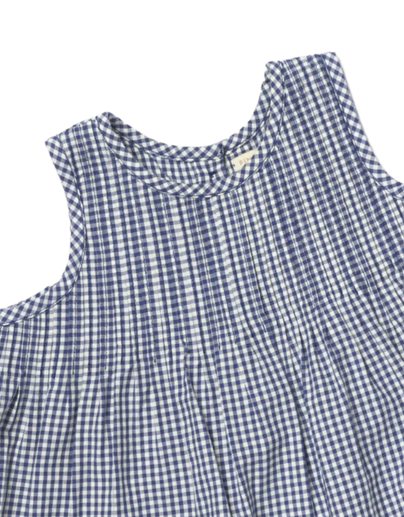 Pink Chicken Baby Girl Jaipur 2pc Set Navy Gingham
