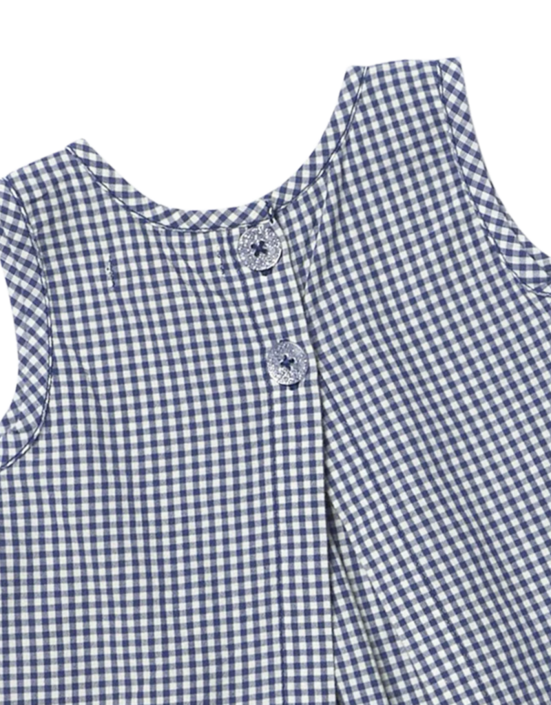 Pink Chicken Baby Girl Jaipur 2pc Set Navy Gingham