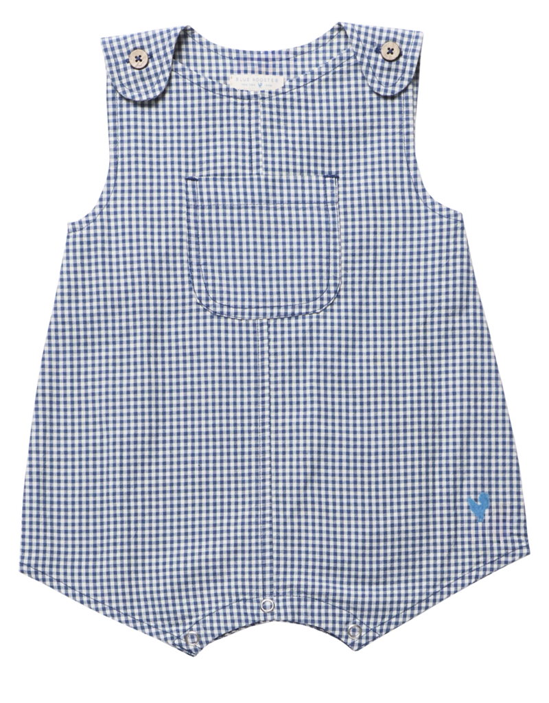 Pink Chicken Baby Boys Noah Jumper Navy Gingham