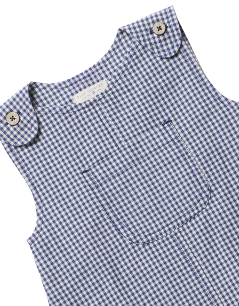 Pink Chicken Baby Boys Noah Jumper Navy Gingham