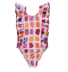 Pink Chicken girls katniss suit - pink paint swatches