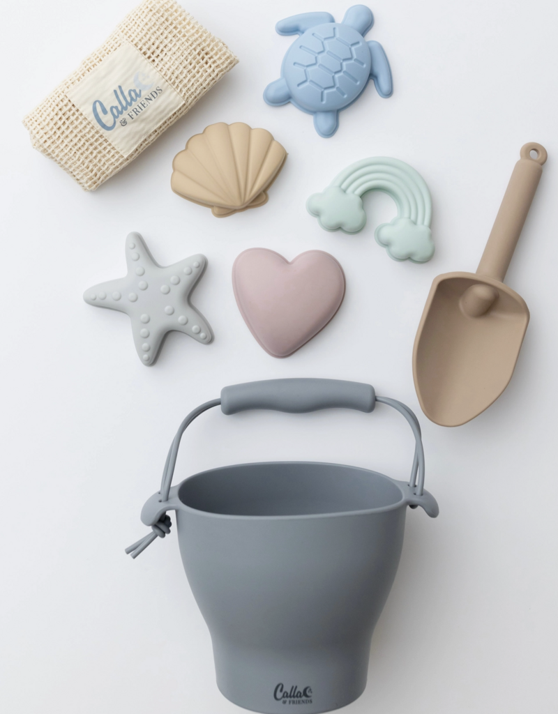 Calla & Friends Hudson Silicone Beach Toy Set Pastel