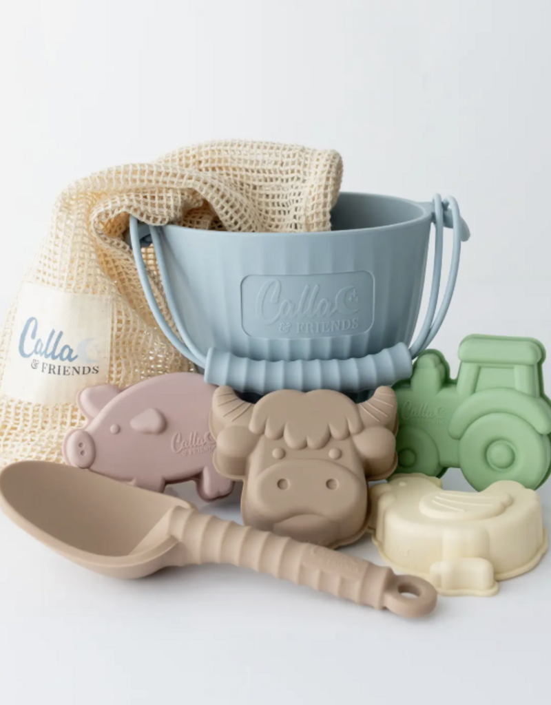 Calla & Friends Hazel Farm Silicone Beach Toy Set