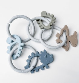 Calla & Friends Dino Rings Silicone Teether