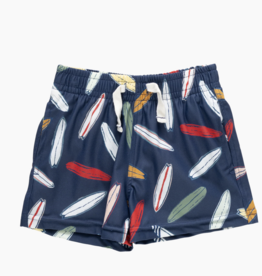 Pink Chicken boys swim trunk - navy surfboard